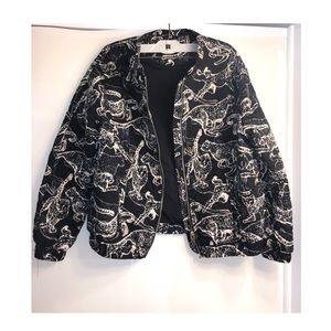 Lightweight Zip-Up Jacket with Cheetah Design